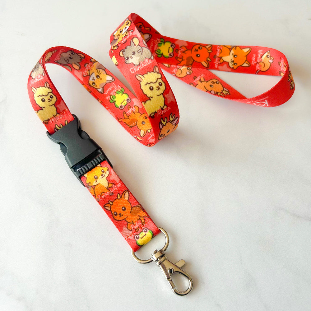 Lanyard Basic Fauna Chilena 🇨🇱