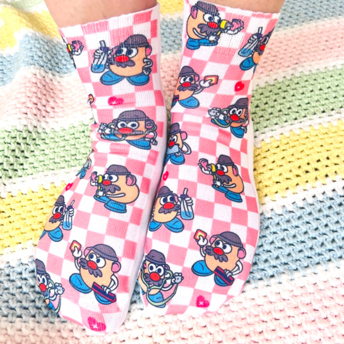 Calcetas Cara de Papa Cute - pack de 2