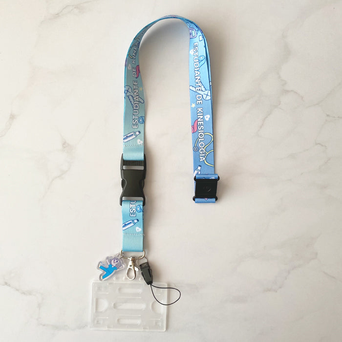 Lanyard Charm Estudiante de Kinesiología