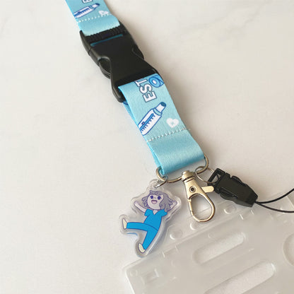 Lanyard Charm Estudiante de Kinesiología