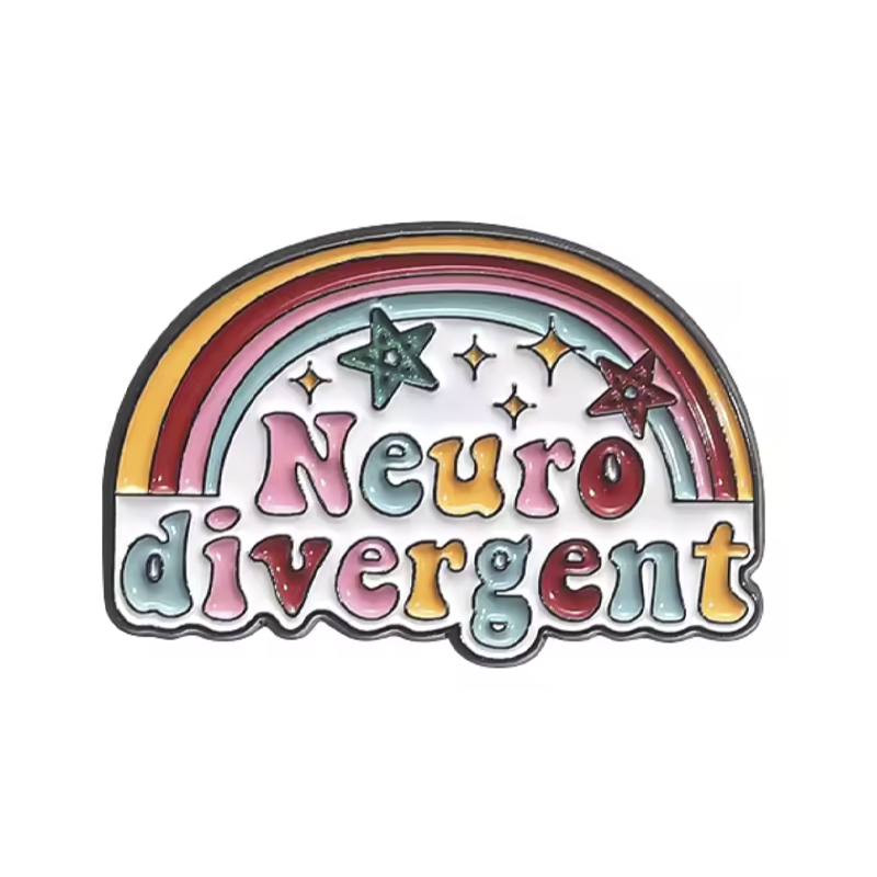 Pin Neurodivergente Arcoiris