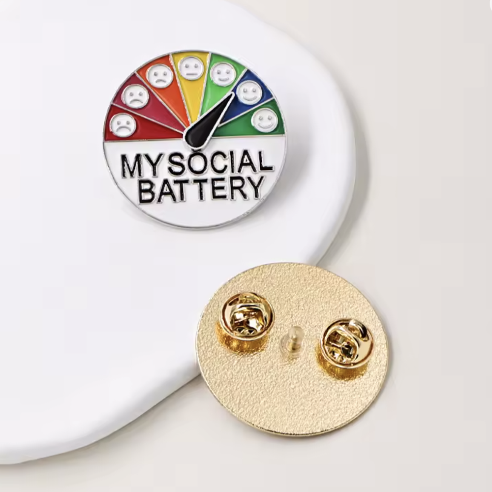 Pin Batería Social