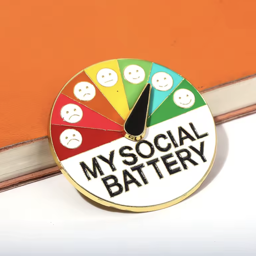 Pin Batería Social