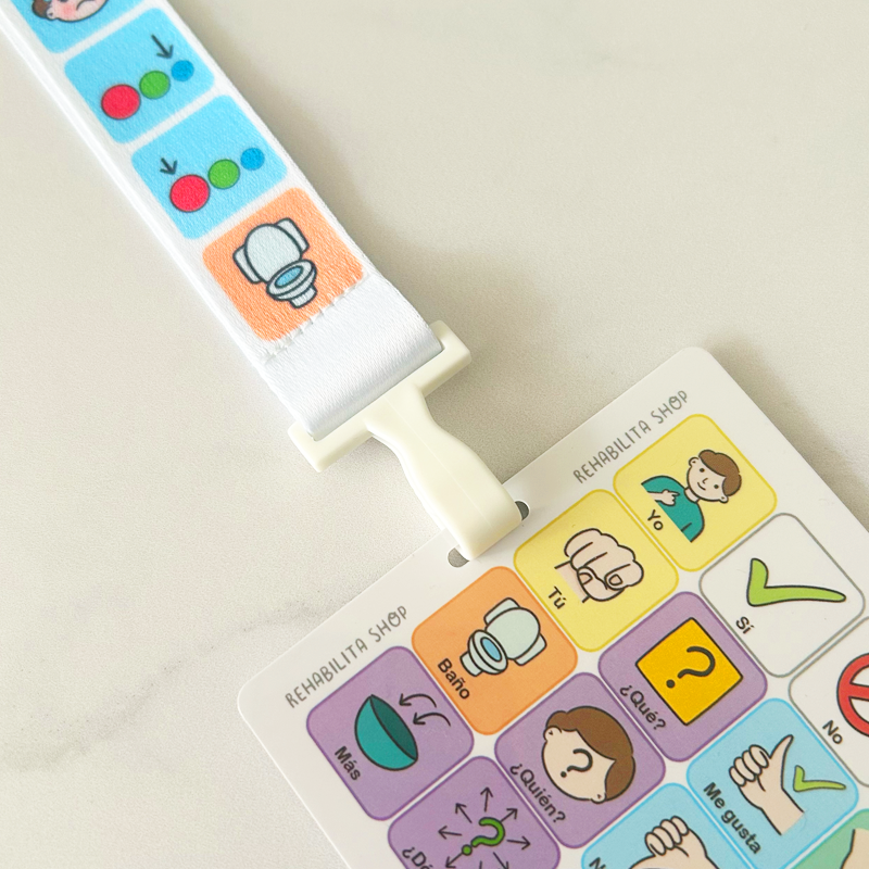 Mini Tablero CAA + Lanyard (Educación)