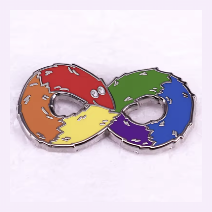 Pin Autismo Gusanito