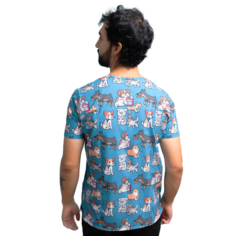 Scrub Perritos Fono - Hombre