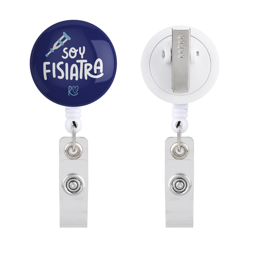 Portacredencial Soy Fisiatra (azul navy)