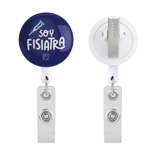 Portacredencial Soy Fisiatra (azul navy)