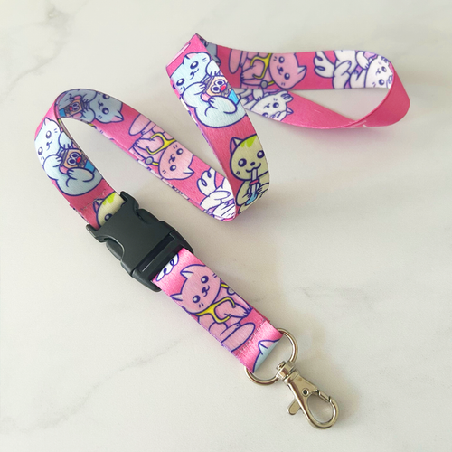 Lanyard Basic Gatitos Fonos
