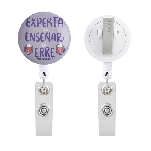 Portacredencial Experta en Enseñar la Erre