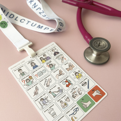 Mini Tablero CAA + Lanyard (Salud)