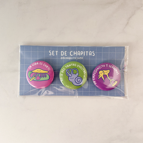 Audiología Cute - Set de Chapitas