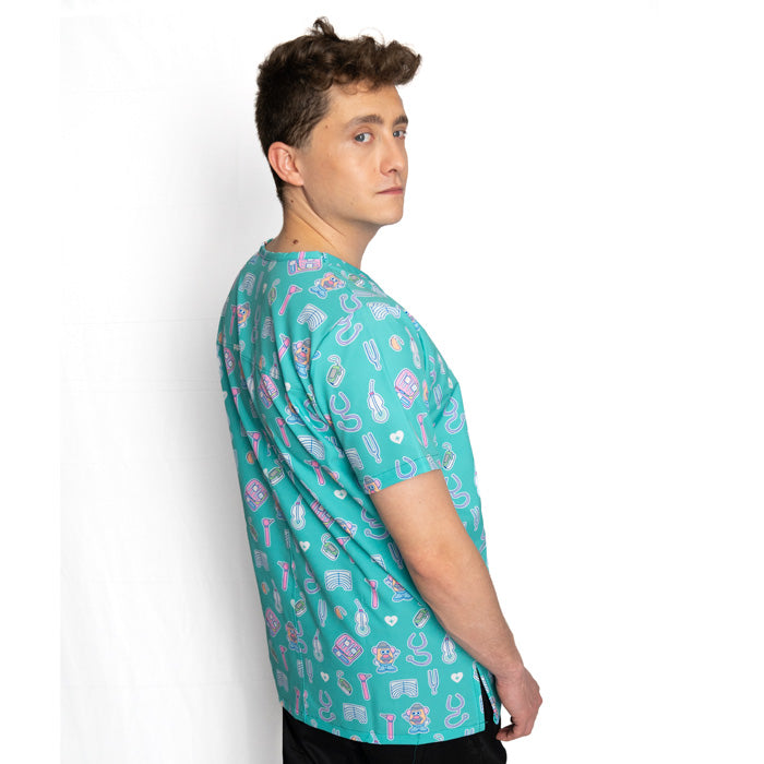 Scrub Fono Turquesa - Hombre