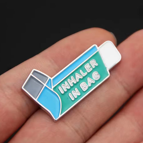 Pin Inhalador en bolso