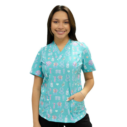 Scrub Fono Color Turquesa