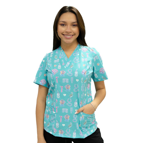 Scrub Fono Color Turquesa