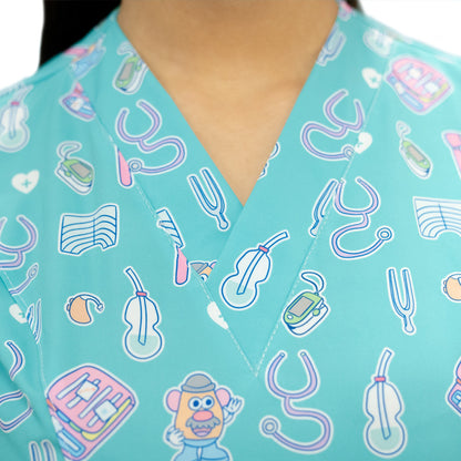 Scrub Fono Color Turquesa