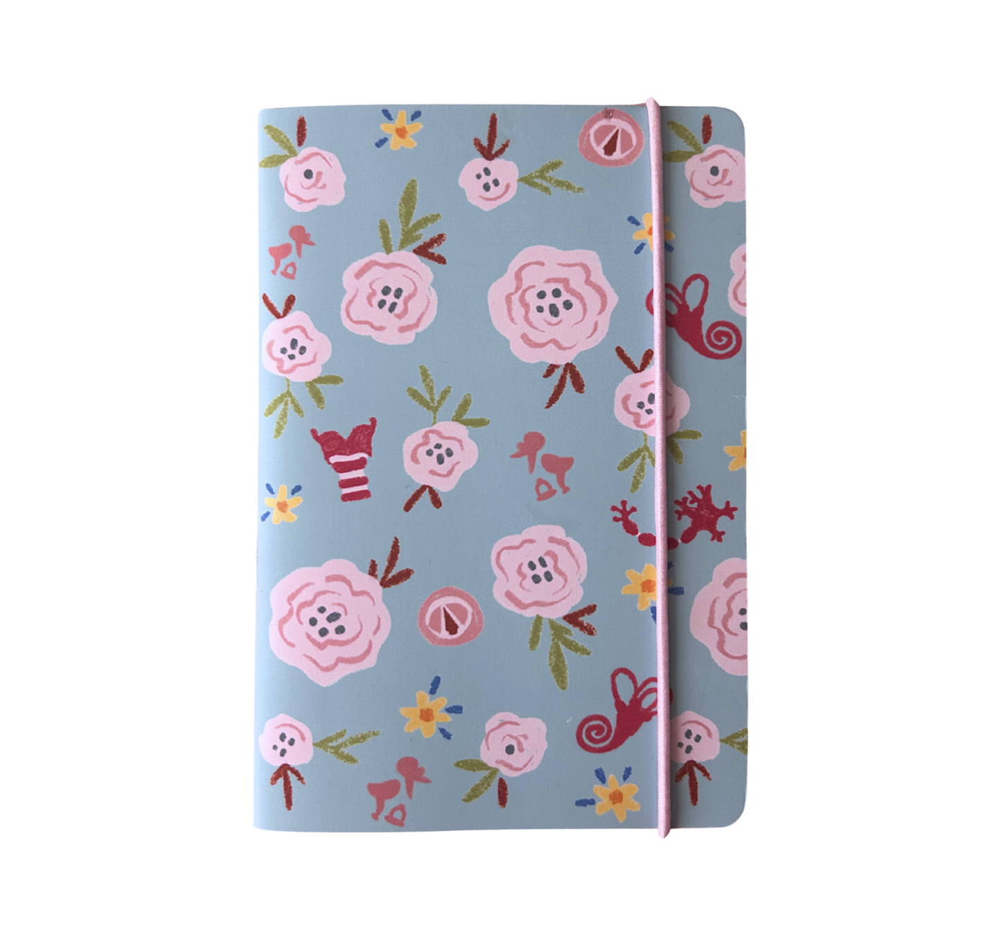Libreta A6 Fono Flower Celeste